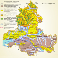Геологическая карта Ростовской области